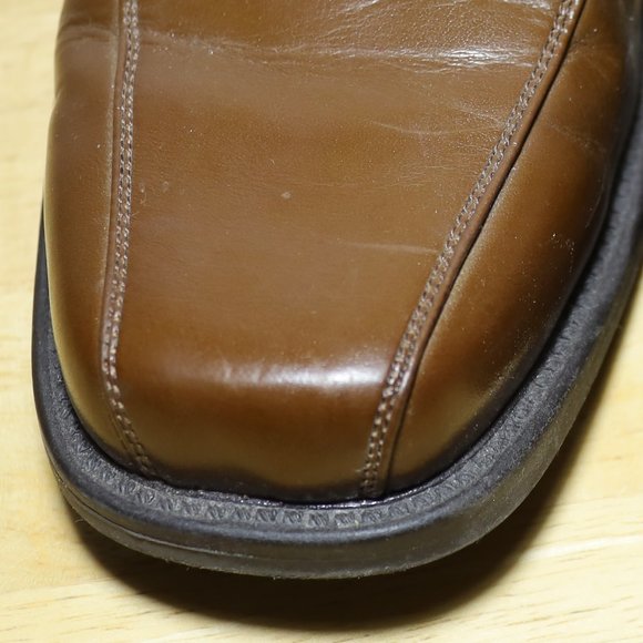 Mens Protocol Sz: 8M Brown Leather Loafer Slip On Shoe - Picture 7 of 8